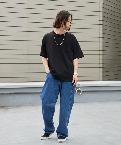 ROOPTOKYO（ループトウキョウ）の「ドライコットンポケットTシャツ 吸水速乾 2026年春夏（Tシャツ/カットソー・メンズ・ホワイト/ブラック/チャコールグレー・M/L/LL）」の17枚目の写真