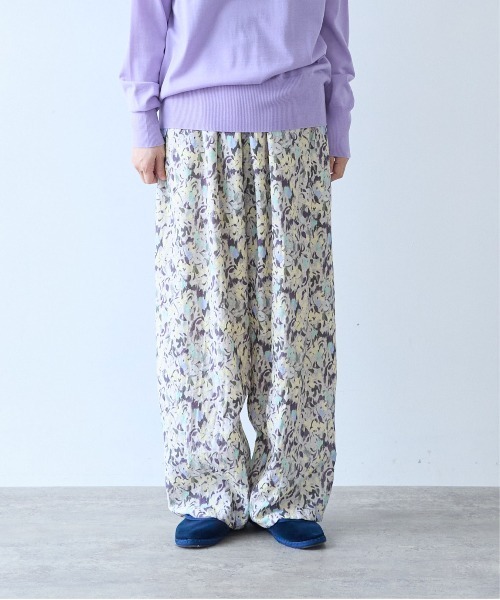yuni(ユニ )の「●painting flower print drawstrings pants(その他パンツ・レディース・イエロー/ベージュ・FREE)」の7枚目の写真
