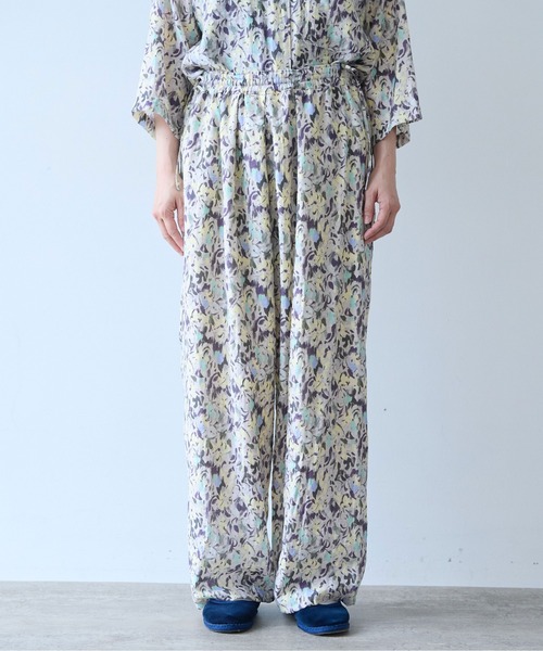 yuni(ユニ )の「●painting flower print drawstrings pants(その他パンツ・レディース・イエロー/ベージュ・FREE)」の10枚目の写真
