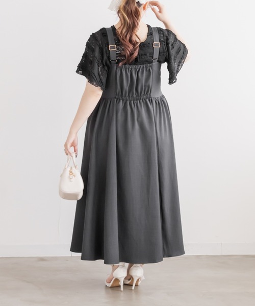 CLETTE（クレット）の「CLETTEオリジナルリボンポイントワンピース（ワンピース・レディース・テラコッタ/ブラック/チャコールグレー・4L/3L/LL）」の10枚目の写真