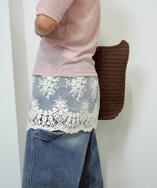 gossara(ゴサラ)の「【巻くだけで今っぽく決まる】レースラップ巻きスカート2(ストール/ショール・レディース・アイボリー・FREE)」の7枚目の写真