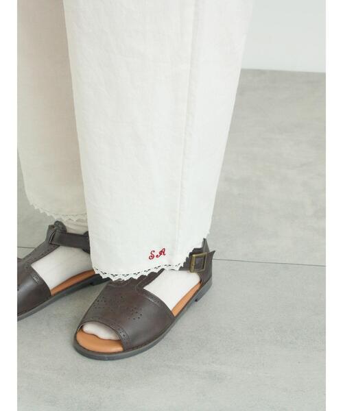 Samansa Mos2(サマンサ モスモス)の「【SA刺繍】裾レースドロワーズパンツ(その他パンツ・レディース・チェック/ベージュ/オフホワイト・フリー(L)/フリー(M))」の15枚目の写真