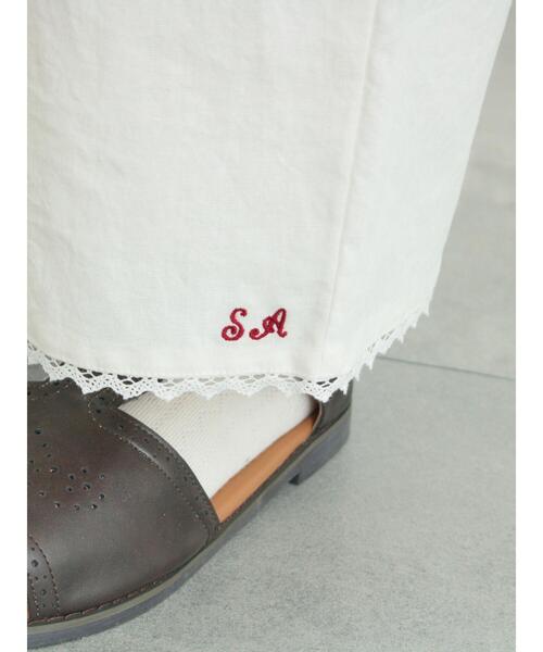 Samansa Mos2(サマンサ モスモス)の「【SA刺繍】裾レースドロワーズパンツ(その他パンツ・レディース・チェック/ベージュ/オフホワイト・フリー(L)/フリー(M))」の14枚目の写真