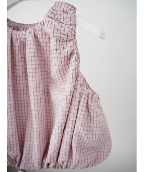 Katrin TOKYO(カトリーントーキョー)の「drawstring check tops(キャミソール・レディース・ブルー/ネイビー/ピンク・XS/FREE)」の11枚目の写真