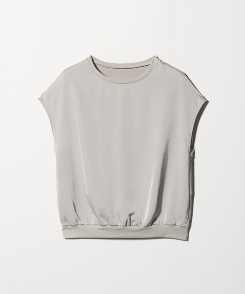 A DAY IN THE LIFE UNITED ARROWS(アデイインザライフユナイテッドアローズ)の「ヴィンテージサテン Tブラウス ‐接触冷感‐ <A DAY IN THE LIFE>(シャツ/ブラウス・レディース・ダークグレー/ナチュラル・FREE)」の10枚目の写真