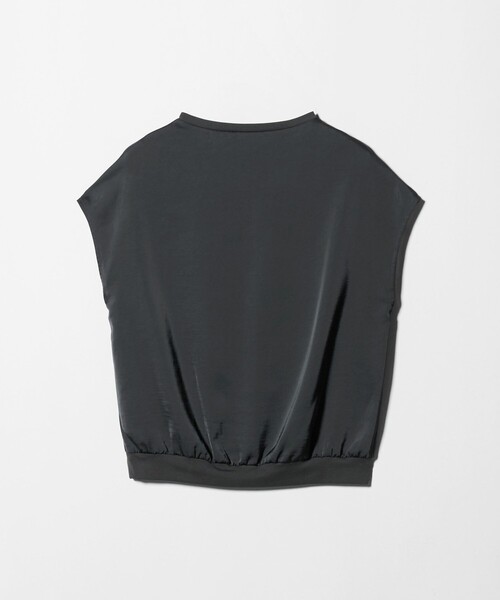 A DAY IN THE LIFE UNITED ARROWS(アデイインザライフユナイテッドアローズ)の「ヴィンテージサテン Tブラウス ‐接触冷感‐ <A DAY IN THE LIFE>(シャツ/ブラウス・レディース・ダークグレー/ナチュラル・FREE)」の14枚目の写真