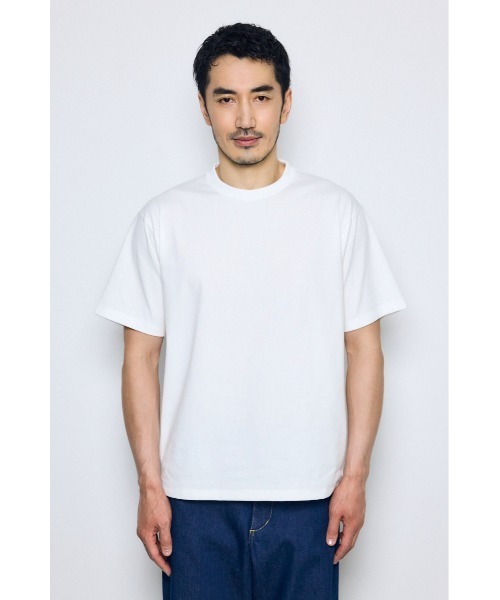 AZUL by moussy（アズールバイマウジー）の「立体シルエットトップス（Tシャツ/カットソー・メンズ・ブラック/グレー/オフホワイト・SMALL/LARGE/MEDIUM）」の7枚目の写真