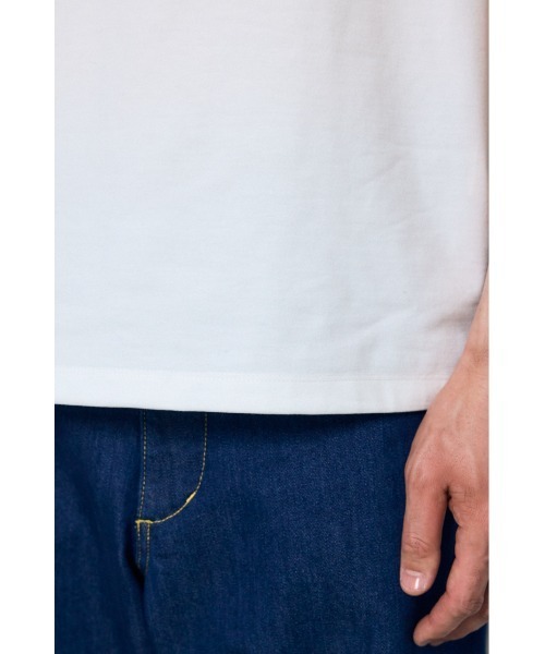 AZUL by moussy（アズールバイマウジー）の「立体シルエットトップス（Tシャツ/カットソー・メンズ・ブラック/グレー/オフホワイト・SMALL/LARGE/MEDIUM）」の12枚目の写真