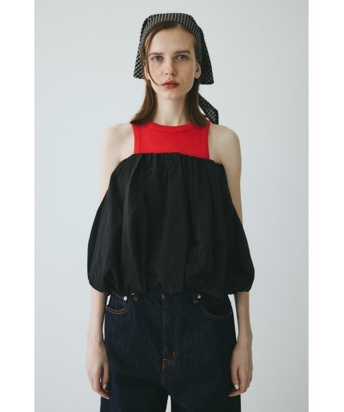 HeRIN.CYE（ヘリンドットサイ）の「Many way balloon  bustier（チューブトップ・レディース・ブラック/ブラウン・FREE）」の2枚目の写真