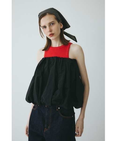 HeRIN.CYE（ヘリンドットサイ）の「Many way balloon  bustier（チューブトップ・レディース・ブラック/ブラウン・FREE）」の5枚目の写真