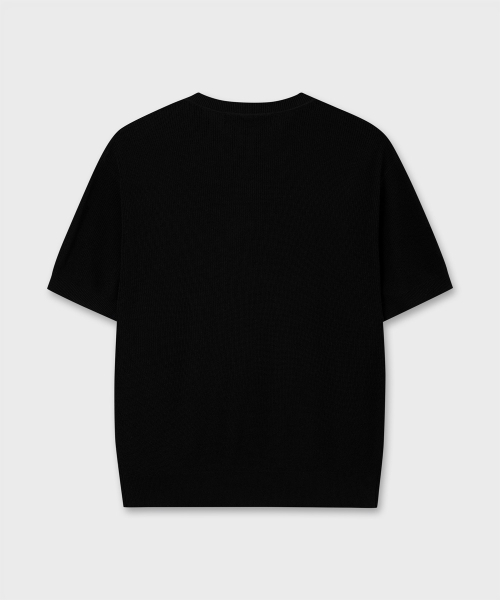 PLAC（プラック）の「リングヘンリーネック半袖ニットブラック（Tシャツ/カットソー・メンズ・その他・MEDIUM/LARGE）」の7枚目の写真