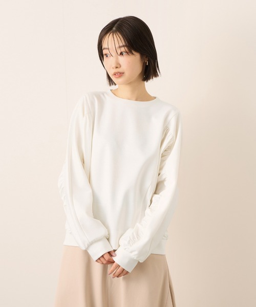 ketty(ケティ)の「【ふんわり、きちんと。】ドルマンギャザープルオーバー(Tシャツ/カットソー・レディース・オフホワイト・M)」の1枚目の写真