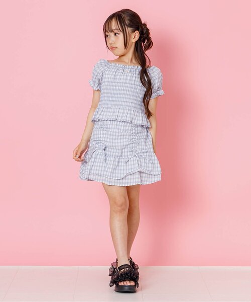 algy(アルジー)の「2WAYチェックセットアップ(セットアップ・キッズ・ブラック/サックスブルー・120/150/140/130/160)」の13枚目の写真