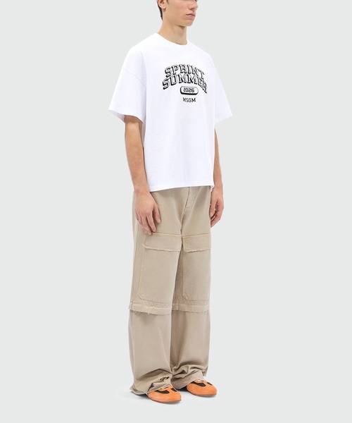 MSGM(エムエスジーエム)の「SPRINT SUMMER グラフィック Tシャツ(Tシャツ/カットソー・メンズ・ホワイト・M/L/XS/S)」の4枚目の写真