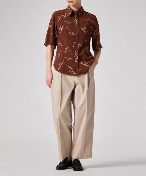 Paul Smith（ポールスミス）の「ウィメンズ "Love" 半袖シャツ / 265006 SH194（シャツ/ブラウス・レディース・バーガンディー/キナリ・40）」の11枚目の写真