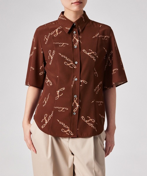 Paul Smith（ポールスミス）の「ウィメンズ "Love" 半袖シャツ / 265006 SH194（シャツ/ブラウス・レディース・バーガンディー/キナリ・40）」の12枚目の写真