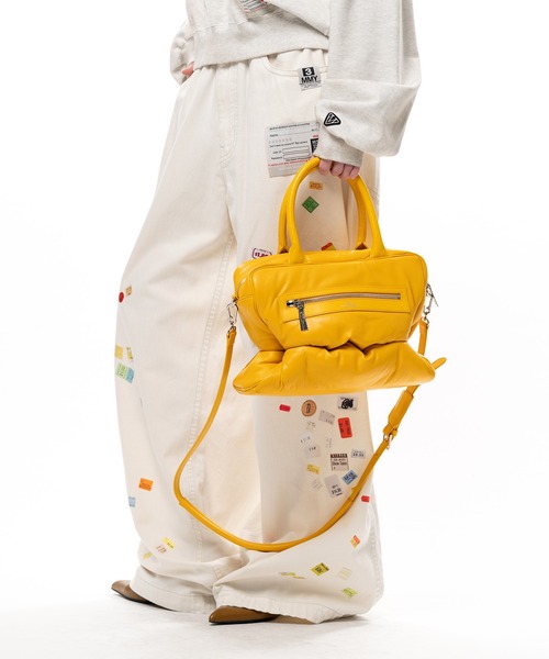 Maison MIHARA YASUHIRO(メゾンミハラヤスヒロ)の「"PUCKER" Puffer Square Bag(ショルダーバッグ・レディース・ブラック・FREE)」の18枚目の写真