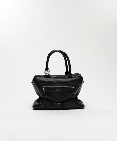 Maison MIHARA YASUHIRO(メゾンミハラヤスヒロ)の「"PUCKER" Puffer Square Bag(ショルダーバッグ・レディース・ブラック・FREE)」の2枚目の写真