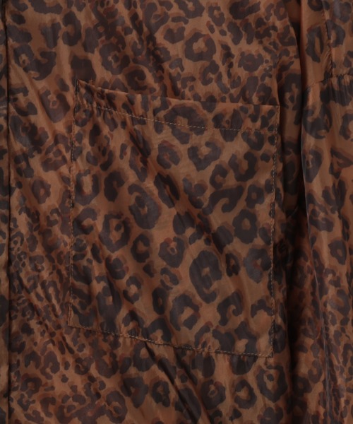 atmos pink(アトモスピンク)の「atmos pink Leopard Pattern Sheer Shirt / アトモスピンク レオパード パターン シアー シャツ(シャツ/ブラウス・レディース・ブラウン/ピンク・FREE)」の7枚目の写真