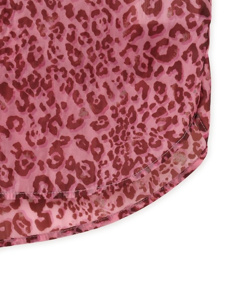 atmos pink(アトモスピンク)の「atmos pink Leopard Pattern Sheer Shirt / アトモスピンク レオパード パターン シアー シャツ(シャツ/ブラウス・レディース・ブラウン/ピンク・FREE)」の15枚目の写真