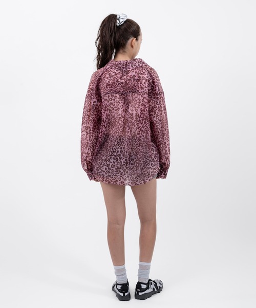 atmos pink(アトモスピンク)の「atmos pink Leopard Pattern Sheer Shirt / アトモスピンク レオパード パターン シアー シャツ(シャツ/ブラウス・レディース・ブラウン/ピンク・FREE)」の19枚目の写真