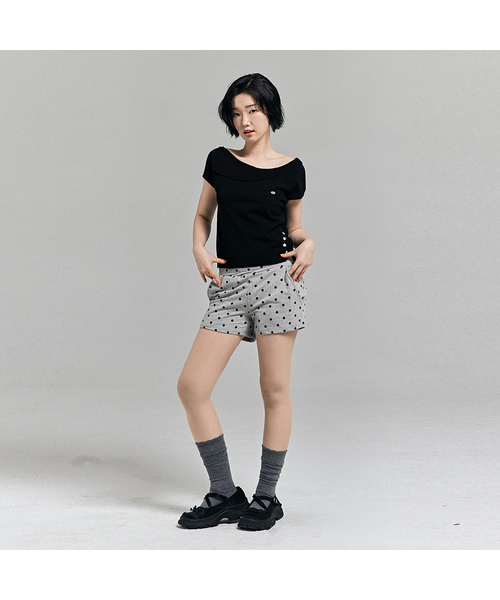 AWESOME STUDIO(オーサムスタジオ)の「ドットパターンスターパンツメランジグレー(その他パンツ・レディース・グレー・SMALL/MEDIUM)」の1枚目の写真