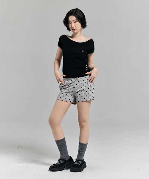 AWESOME STUDIO(オーサムスタジオ)の「ドットパターンスターパンツメランジグレー(その他パンツ・レディース・グレー・SMALL/MEDIUM)」の6枚目の写真