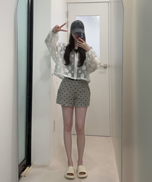 AWESOME STUDIO(オーサムスタジオ)の「ドットパターンスターパンツメランジグレー(その他パンツ・レディース・グレー・SMALL/MEDIUM)」の7枚目の写真