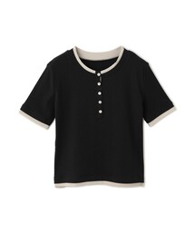 テレコバイカラーヘンリープルオーバー