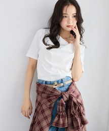 mysty woman | ドレープカットソー半袖 1049038(Tシャツ/カットソー)