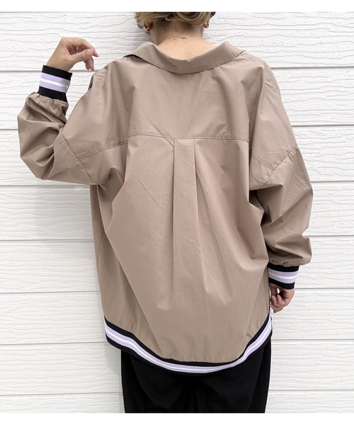 Q(キュー)の「【秋の大本命】リブドッキングシャツ MUSTBUY 定番(シャツ/ブラウス・レディース・オリーブ/ベージュ・MEDIUM)」の22枚目の写真