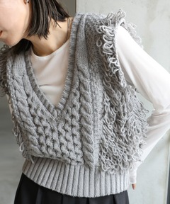 KIDILL/キディル】Oversized Mesh Knit Pullover KIDILL × rurumu