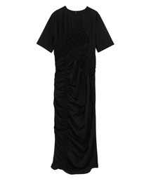 【CLANE/クラネ】RAND0M SHIRRING ONEPIECE/ランダムシャーリングワンピース
