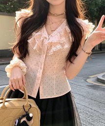ドットシアーブラウス