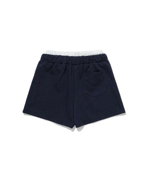 MOAA(モア)の「レースレイヤードスウェットショーツ(その他パンツ・レディース・ネイビー・SMALL/MEDIUM)」の4枚目の写真