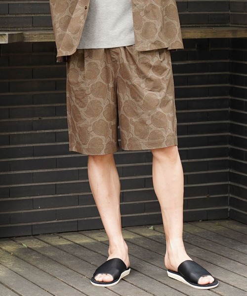 BAYFLOW（ベイフロー）の「【抗ピリング・形態安定・接触冷感】ドライメッシュ柄ショーツ[セットアップ可]（その他パンツ・メンズ・ブラウン/ネイビー・LARGE/MEDIUM）」の7枚目の写真