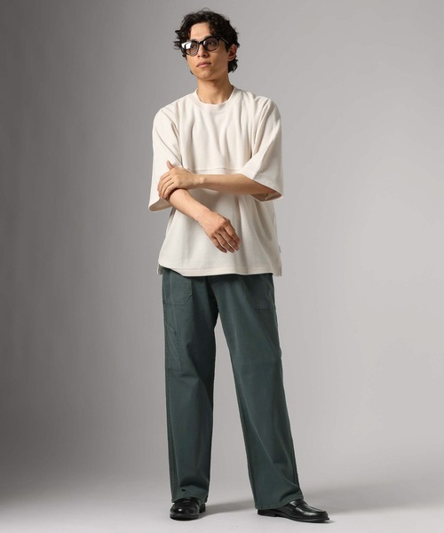 BAYFLOW（ベイフロー）の「[軽くて涼しい]FLOWカラーガレージパンツ【ストレッチ・リネン混】（その他パンツ・メンズ・オフホワイト/ブラック/スカイブルー/グレー・LARGE/MEDIUM）」の16枚目の写真