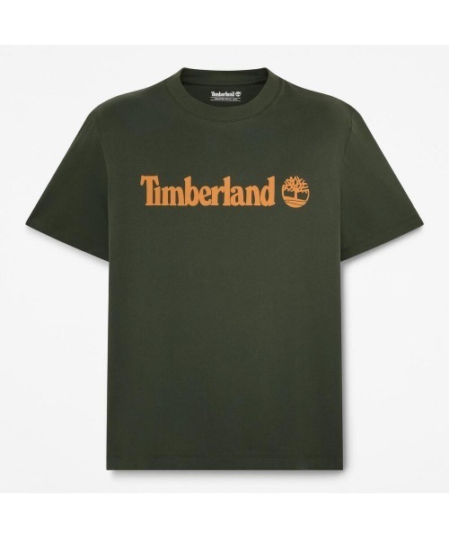 Timberland(ティンバーランド)の「半袖 ロゴ Tシャツ メンズ(Tシャツ/カットソー・メンズ・ダークグリーン・XX-LARGE/LARGE/X-LARGE/SMALL/MEDIUM)」の4枚目の写真