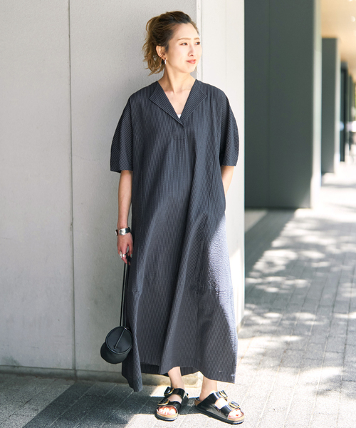 Spick & Span(スピックアンドスパン)の「《WEB限定 / 追加》パフスリーブサッカードレス(ワンピース・レディース・マルチ/その他9・FREE)」の4枚目の写真