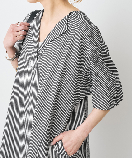 Spick & Span(スピックアンドスパン)の「《WEB限定 / 追加》パフスリーブサッカードレス(ワンピース・レディース・マルチ/その他9・FREE)」の8枚目の写真