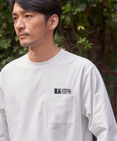 ikka(イッカ)の「URBAN NATURE LIFE アーバンネイチャーライフ ドライSPトレロンT(Tシャツ/カットソー・メンズ・ブラック/ホワイト/グレイッシュベージュ/チャコール/カーキ・M/L/XL)」の7枚目の写真