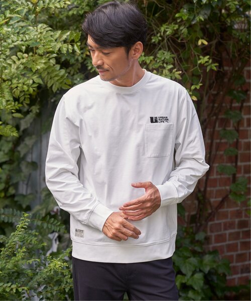 ikka(イッカ)の「URBAN NATURE LIFE アーバンネイチャーライフ ドライSPトレロンT(Tシャツ/カットソー・メンズ・ブラック/ホワイト/グレイッシュベージュ/チャコール/カーキ・M/L/XL)」の9枚目の写真