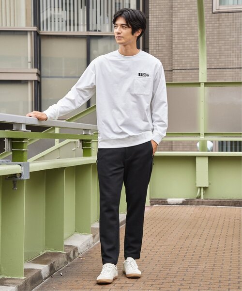 ikka(イッカ)の「URBAN NATURE LIFE アーバンネイチャーライフ ドライSPトレロンT(Tシャツ/カットソー・メンズ・ブラック/ホワイト/グレイッシュベージュ/チャコール/カーキ・M/L/XL)」の13枚目の写真