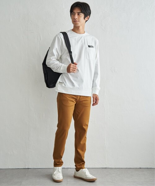 ikka(イッカ)の「URBAN NATURE LIFE アーバンネイチャーライフ ドライSPトレロンT(Tシャツ/カットソー・メンズ・ブラック/ホワイト/グレイッシュベージュ/チャコール/カーキ・M/L/XL)」の16枚目の写真