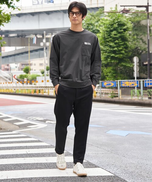 ikka(イッカ)の「URBAN NATURE LIFE アーバンネイチャーライフ ドライSPトレロンT(Tシャツ/カットソー・メンズ・ブラック/ホワイト/グレイッシュベージュ/チャコール/カーキ・M/L/XL)」の18枚目の写真