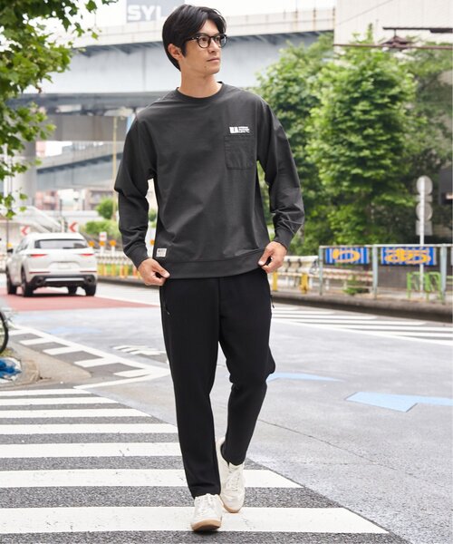 ikka(イッカ)の「URBAN NATURE LIFE アーバンネイチャーライフ ドライSPトレロンT(Tシャツ/カットソー・メンズ・ブラック/ホワイト/グレイッシュベージュ/チャコール/カーキ・M/L/XL)」の19枚目の写真
