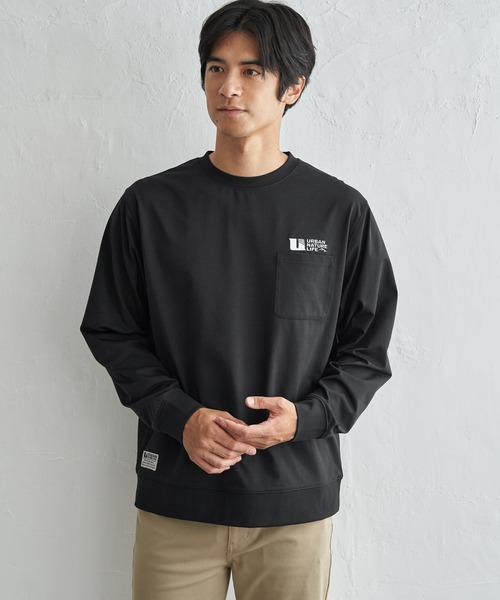 ikka(イッカ)の「URBAN NATURE LIFE アーバンネイチャーライフ ドライSPトレロンT(Tシャツ/カットソー・メンズ・ブラック/ホワイト/グレイッシュベージュ/チャコール/カーキ・M/L/XL)」の3枚目の写真