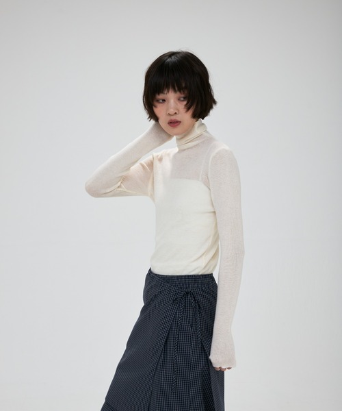 full/fill.(フルフィル)の「check layered pants / チェックレイヤードパンツ(その他パンツ・レディース・ネイビー/カーキ・FREE)」の5枚目の写真