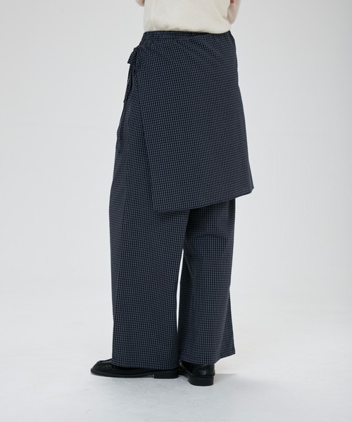 full/fill.(フルフィル)の「check layered pants / チェックレイヤードパンツ(その他パンツ・レディース・ネイビー/カーキ・FREE)」の14枚目の写真