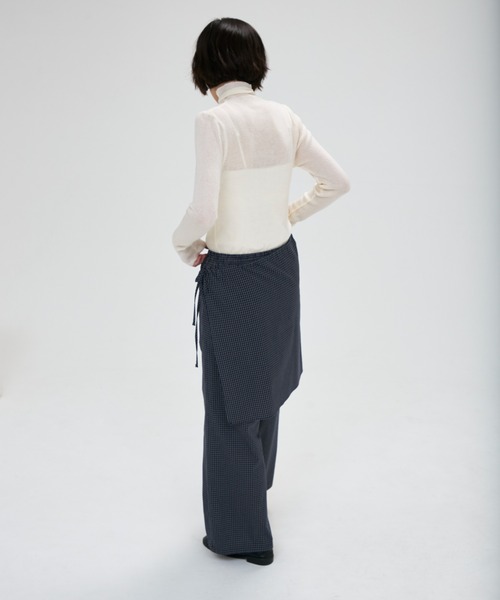 full/fill.(フルフィル)の「check layered pants / チェックレイヤードパンツ(その他パンツ・レディース・ネイビー/カーキ・FREE)」の8枚目の写真